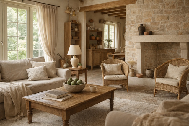 I materiali che invecchiano bene: legno, lino, pietra, rattan…